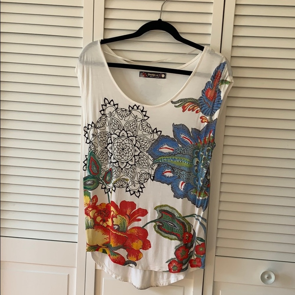 Vibrantly colored t shirt from Desigual